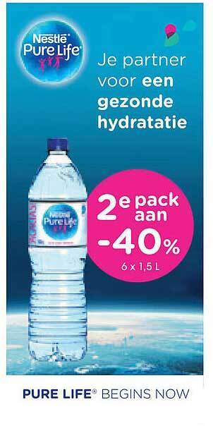 Prik en Tik Nestlé pure life aanbieding