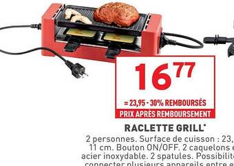 Trafic Raclette grill aanbieding