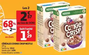 Auchan Cereales Cookie Crisp Nestle aanbieding