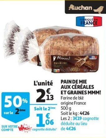 Pain de Mie Aux Cereales Et Graines MMM!