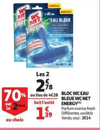 Auchan Bloc WC Eau Bleue WC Net Energy aanbieding
