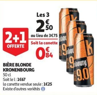 Auchan Biere Blonde Kronenbourg aanbieding