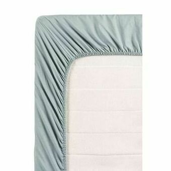 Leen Bakker Ambiante hoeslaken - grijs - 180x200 cm - Leen Bakker aanbieding