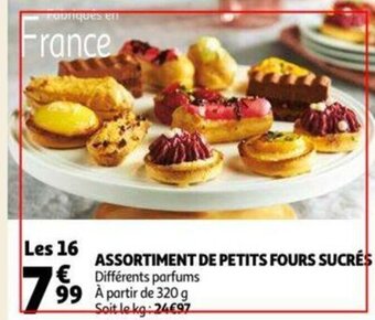 Auchan Assortiment De Petits Fours Sucres aanbieding