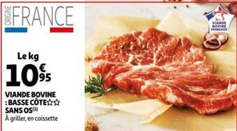 Auchan Viande Bovine: basse Cote Sans OS aanbieding
