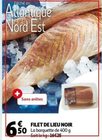 Auchan Filet de Lieu Noir aanbieding