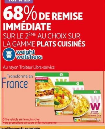 Weight watchers plats cuisines