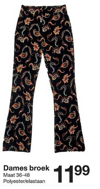 Zeeman Dames broek aanbieding