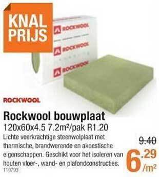 Cevo Rockwool bouwplaat aanbieding