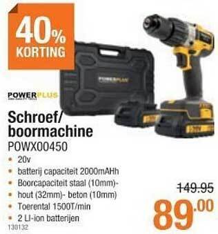 Cevo Powerplus schroef-boormachine aanbieding