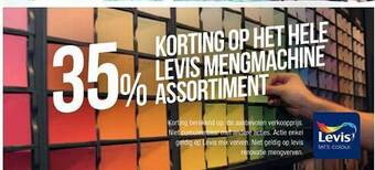 Cevo Levis mengmachine assortiment aanbieding