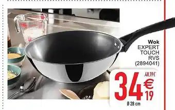 Cora Wok expert touch rvs aanbieding