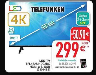 Cora Telefunken ledtv aanbieding