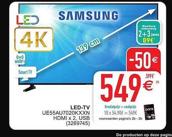 Cora Samsung ledtv aanbieding