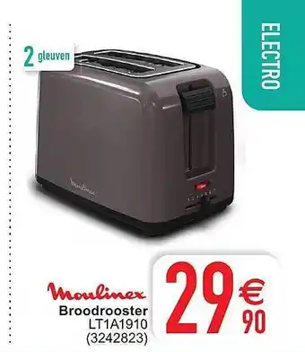 Cora Moulinex broodrooster aanbieding