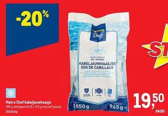 Makro Metro chef kabeljauwhaasje aanbieding