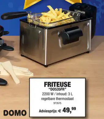 Hubo Domo Friteuse D0535FR aanbieding
