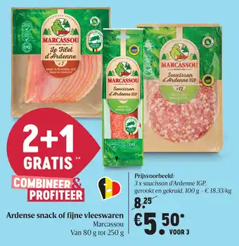 Delhaize Ardense snack of fijne vleeswaren aanbieding