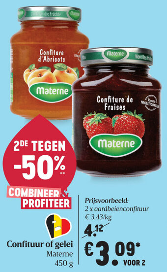 Delhaize Confituur of gelei aanbieding