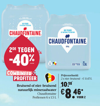 Delhaize Bruisend of niet-bruisend natuurlijk mineraalwater aanbieding
