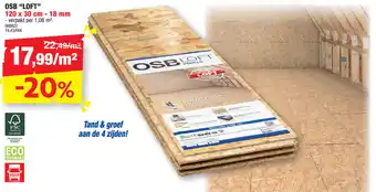 Hubo OSB Loft 120x30 cm-18mm aanbieding