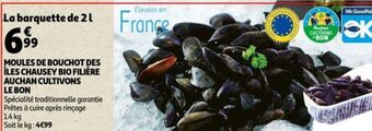Auchan Moules De Bouchot Des Iles Chausey Bio Filiere Auchan Cultivons Le Bon aanbieding