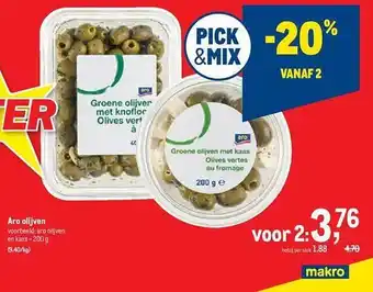 Makro Aro olijven aanbieding