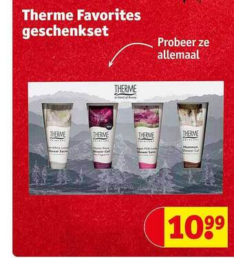 Kruidvat Therme favorites geschenkset aanbieding