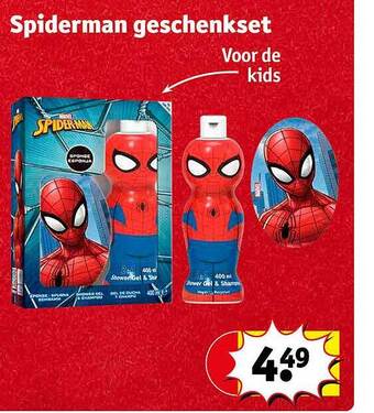 Kruidvat Spiderman geschenkset aanbieding