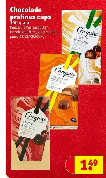 Kruidvat Chocolade pralines cups aanbieding