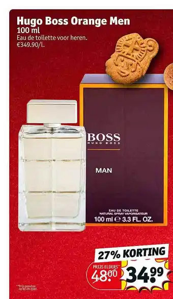 Kruidvat Hugo boss orange men eau de toilette voor heren aanbieding