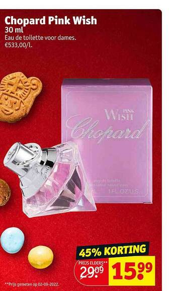 Kruidvat Chopard pink wish eau de toilette voor dames aanbieding