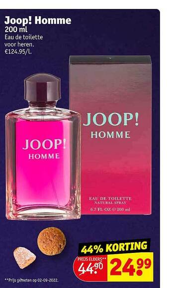 Kruidvat Joop! homme eau de toilette voor heren aanbieding