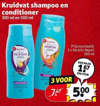 Kruidvat Kruidvat shampoo en conditioner aanbieding