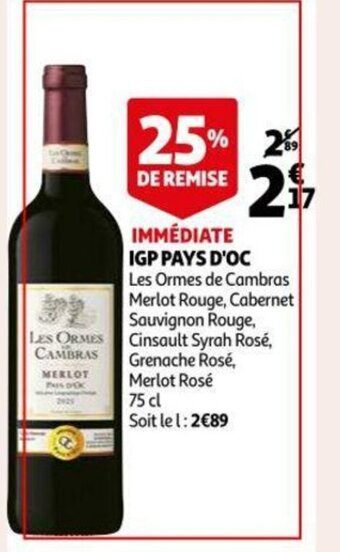 Auchan IGP Pays D'Oc aanbieding