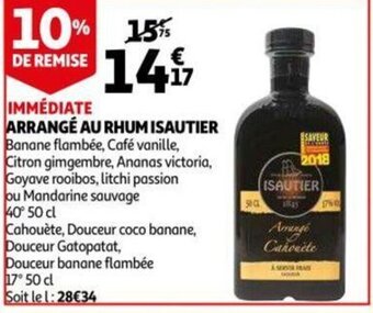 Auchan Arrange Au Rhum Isautier aanbieding