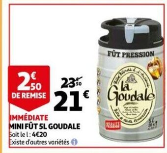 Auchan Goudale Mini Fut 5L aanbieding
