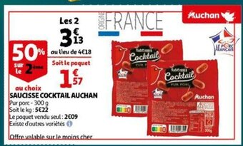 Saucisse Cocktail Auchan