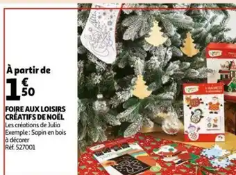 Auchan Foire Aux Loisirs Creatif De Noel aanbieding