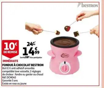 Auchan Bestron Fondue a Chocolat aanbieding