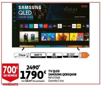 Auchan Samsung TV QLED QE85Q60B aanbieding
