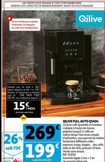 Auchan Qilive Full Auto Q5404 aanbieding