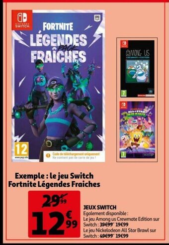 Auchan Jeux Switch aanbieding