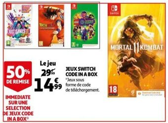Jeux Switch Code In a Box