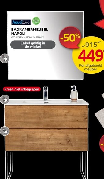 Brico Badkamermeubel Napoli aanbieding