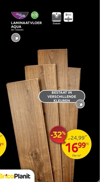Brico Laminaatvloer Aqua aanbieding