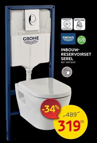 Brico Grohe Inbouwreservoirset Serel aanbieding