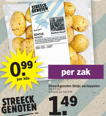 Streeckgenoten Bintje aardappelen