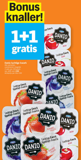 Albert Heijn Danio luchtige kwark aanbieding