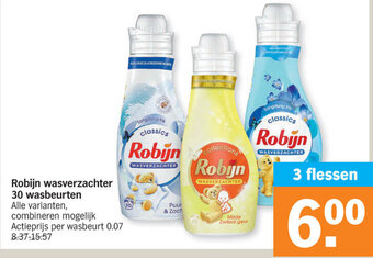 Albert Heijn Robijn wasverzachter 30 wasbeurten aanbieding